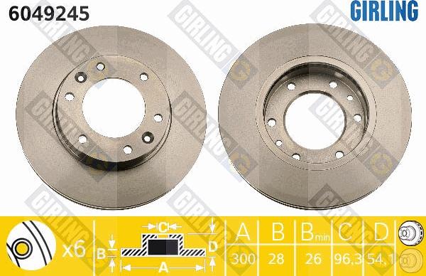 Girling 6049245 - Kočioni disk www.molydon.hr