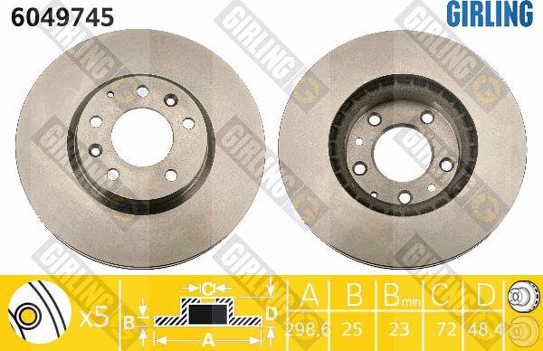 Girling 6049745 - Kočioni disk www.molydon.hr