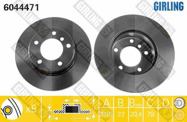 Girling 6044471 - Kočioni disk www.molydon.hr