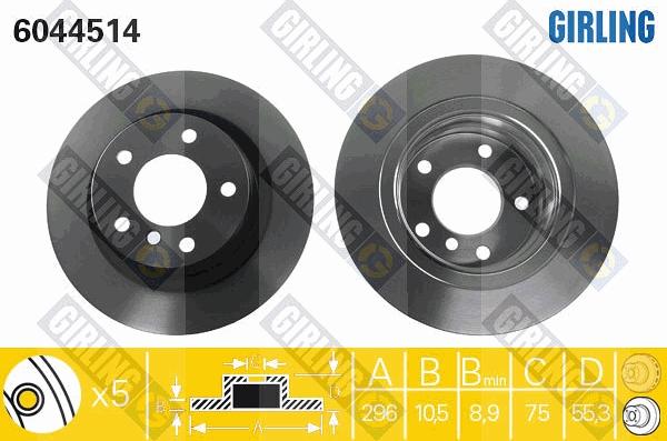 Girling 6044514 - Kočioni disk www.molydon.hr