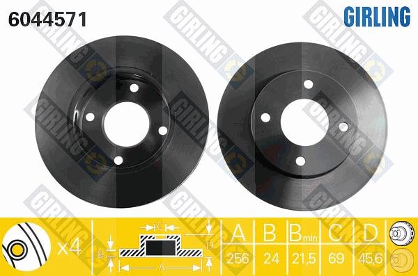 Girling 6044571 - Kočioni disk www.molydon.hr