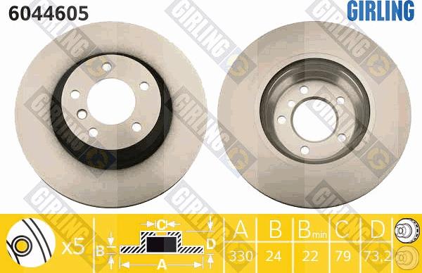 Girling 6044605 - Kočioni disk www.molydon.hr