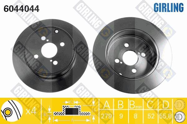 Girling 6044044 - Kočioni disk www.molydon.hr