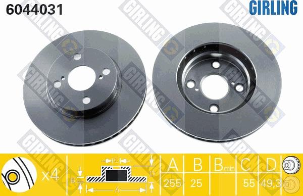 Girling 6044031 - Kočioni disk www.molydon.hr