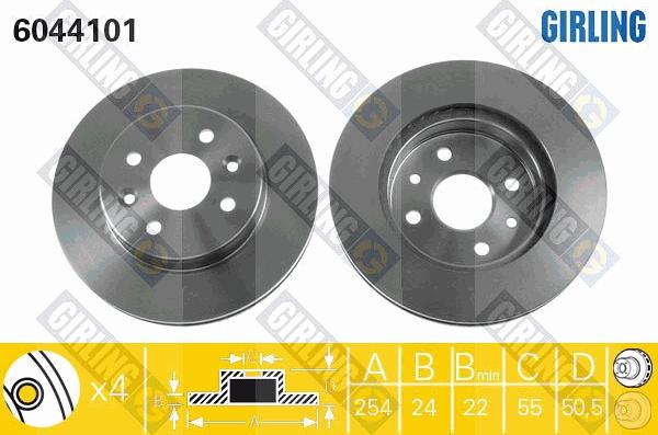 Girling 6044101 - Kočioni disk www.molydon.hr