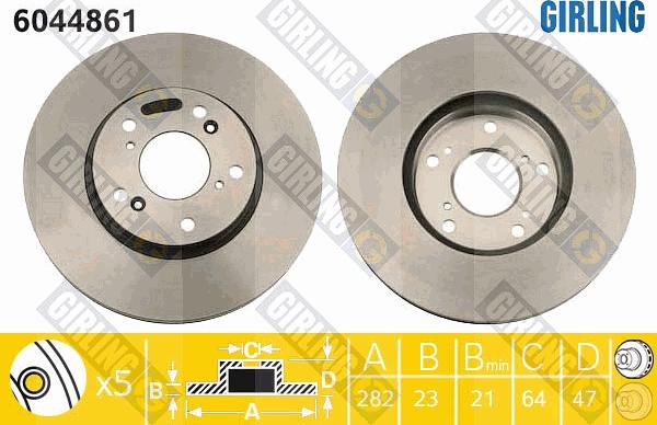 Girling 6044861 - Kočioni disk www.molydon.hr