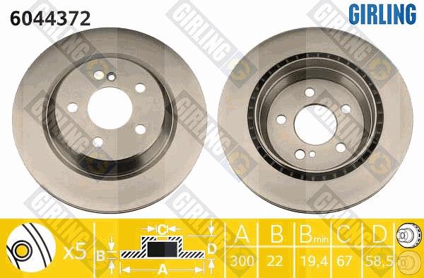 Girling 6044372 - Kočioni disk www.molydon.hr