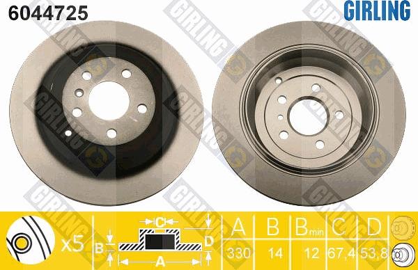 Girling 6044725 - Kočioni disk www.molydon.hr