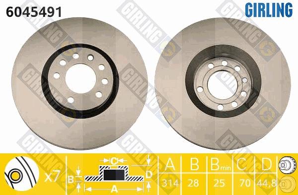 Girling 6045491 - Kočioni disk www.molydon.hr