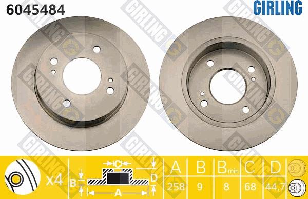 Girling 6045484 - Kočioni disk www.molydon.hr