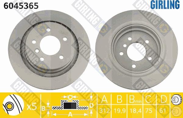 Girling 6045365 - Kočioni disk www.molydon.hr