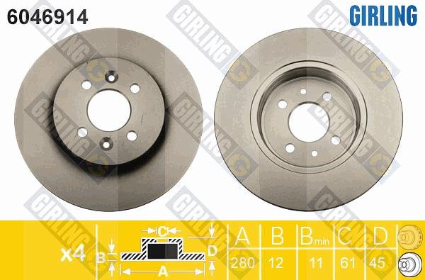 Girling 6046914 - Kočioni disk www.molydon.hr