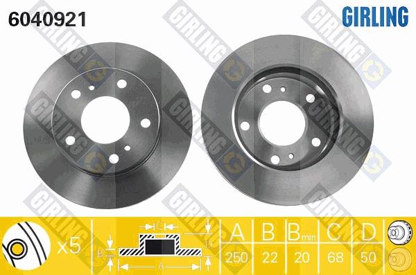 Girling 6040921 - Kočioni disk www.molydon.hr