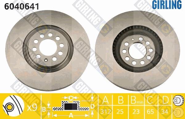 Girling 6040641 - Kočioni disk www.molydon.hr