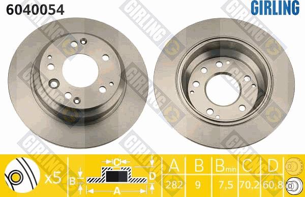 Girling 6040054 - Kočioni disk www.molydon.hr