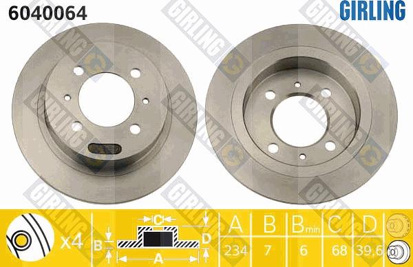 Girling 6040064 - Kočioni disk www.molydon.hr