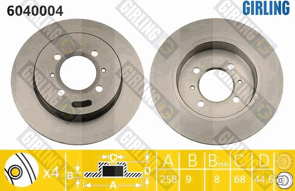 Girling 6040004 - Kočioni disk www.molydon.hr