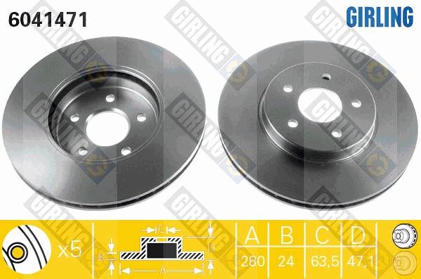 Girling 6041471 - Kočioni disk www.molydon.hr