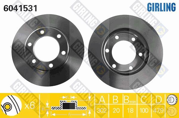 Girling 6041531 - Kočioni disk www.molydon.hr