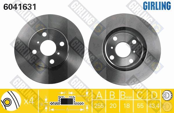 Girling 6041631 - Kočioni disk www.molydon.hr