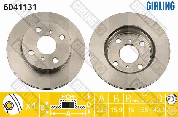 Girling 6041131 - Kočioni disk www.molydon.hr