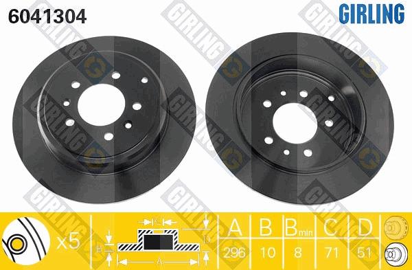 Girling 6041304 - Kočioni disk www.molydon.hr