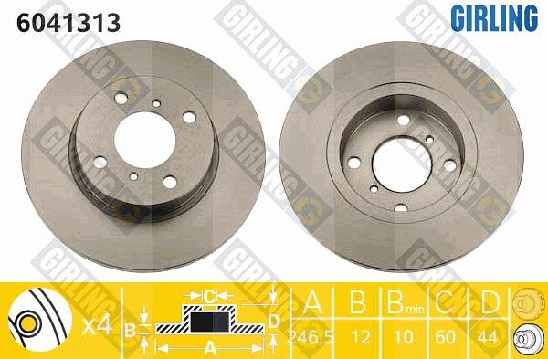 Girling 6041313 - Kočioni disk www.molydon.hr