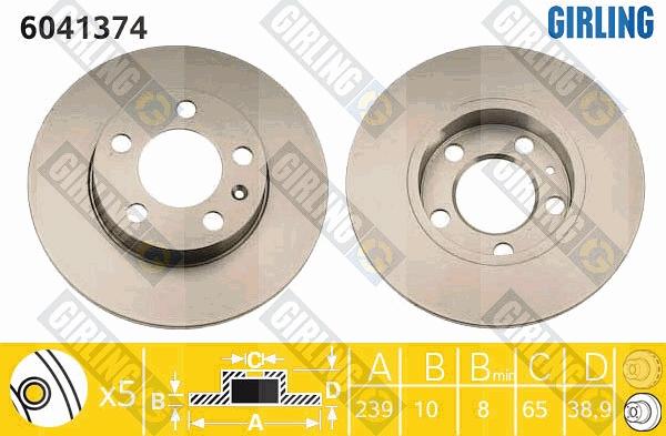 Girling 6041374 - Kočioni disk www.molydon.hr