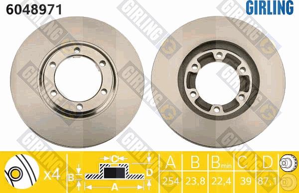 Girling 6048971 - Kočioni disk www.molydon.hr