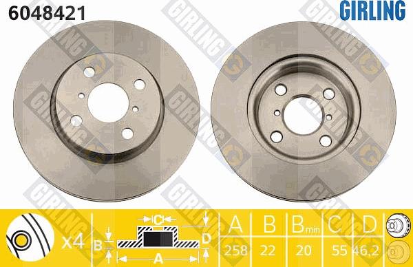 Girling 6048421 - Kočioni disk www.molydon.hr