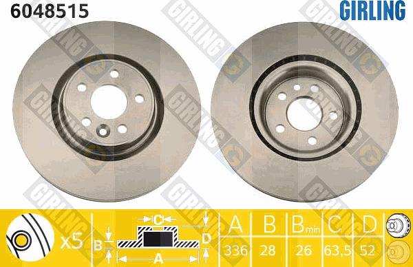 Girling 6048515 - Kočioni disk www.molydon.hr