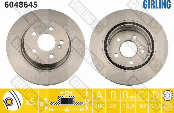 Girling 6048645 - Kočioni disk www.molydon.hr