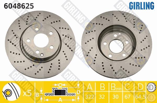 Girling 6048625 - Kočioni disk www.molydon.hr