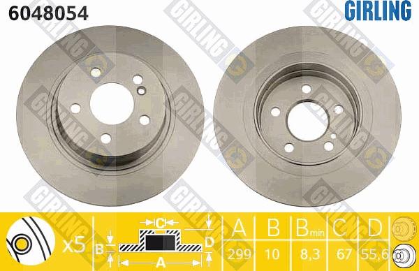 Girling 6048054 - Kočioni disk www.molydon.hr