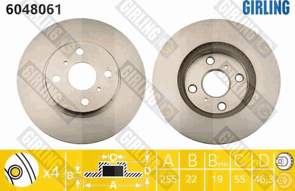 Girling 6048061 - Kočioni disk www.molydon.hr