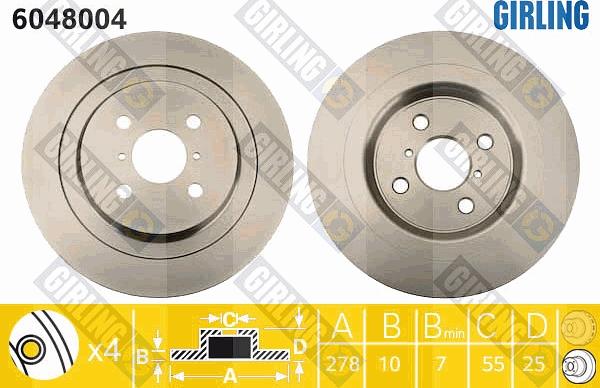 Girling 6048004 - Kočioni disk www.molydon.hr