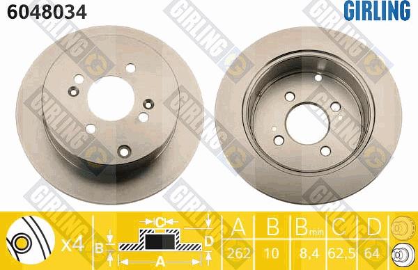 Girling 6048034 - Kočioni disk www.molydon.hr