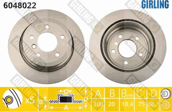 Girling 6048022 - Kočioni disk www.molydon.hr