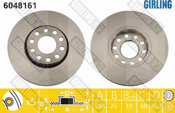 Girling 6048161 - Kočioni disk www.molydon.hr