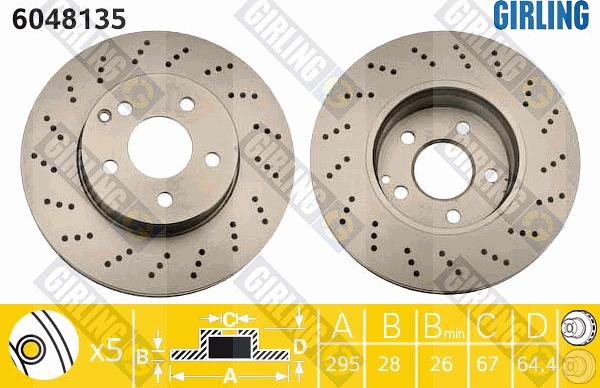 Girling 6048135 - Kočioni disk www.molydon.hr