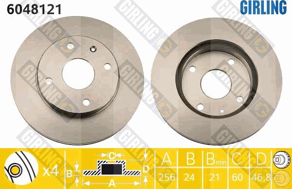 Girling 6048121 - Kočioni disk www.molydon.hr