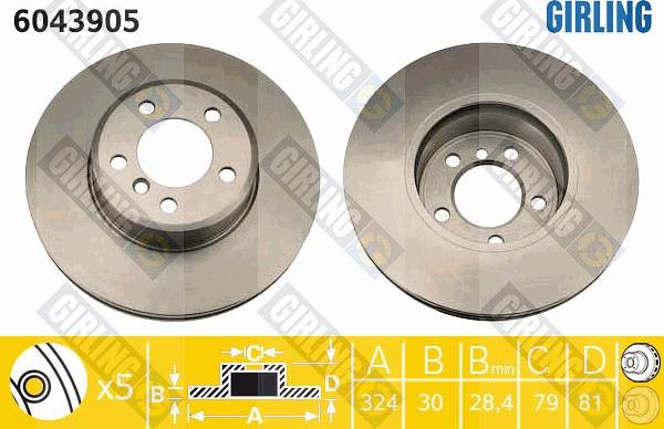 Girling 6043905 - Kočioni disk www.molydon.hr