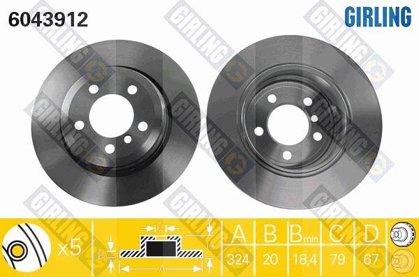 Girling 6043912 - Kočioni disk www.molydon.hr