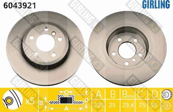 Girling 6043921 - Kočioni disk www.molydon.hr