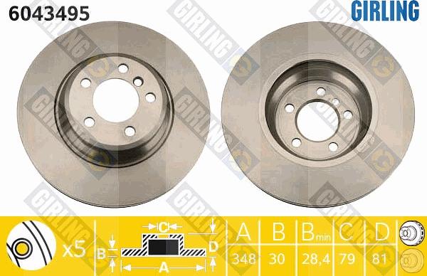 Girling 6043495 - Kočioni disk www.molydon.hr