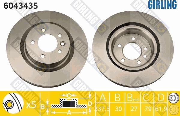 Girling 6043435 - Kočioni disk www.molydon.hr