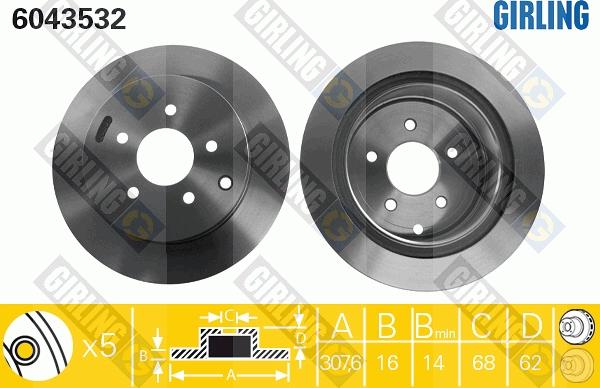 Girling 6043532 - Kočioni disk www.molydon.hr