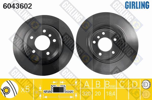 Girling 6043602 - Kočioni disk www.molydon.hr