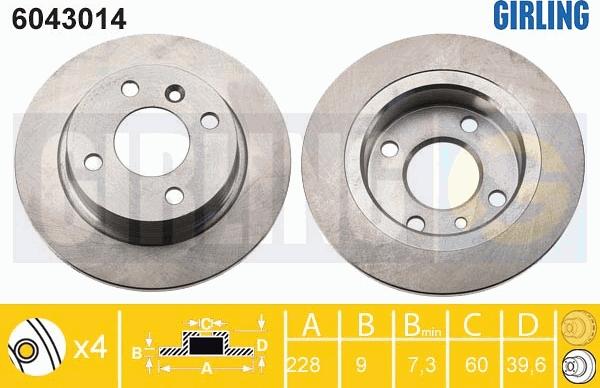 Girling 6043014 - Kočioni disk www.molydon.hr