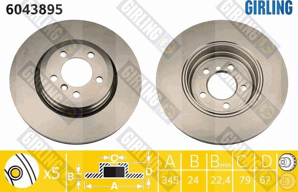 Girling 6043895 - Kočioni disk www.molydon.hr